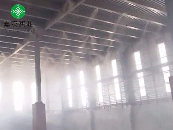 料棚降塵新技術應用方案_晟南環(huán)保再生資源料棚噴霧降塵系統(tǒng)
