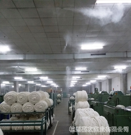 羊毛制品車(chē)間高壓微霧加濕案例3